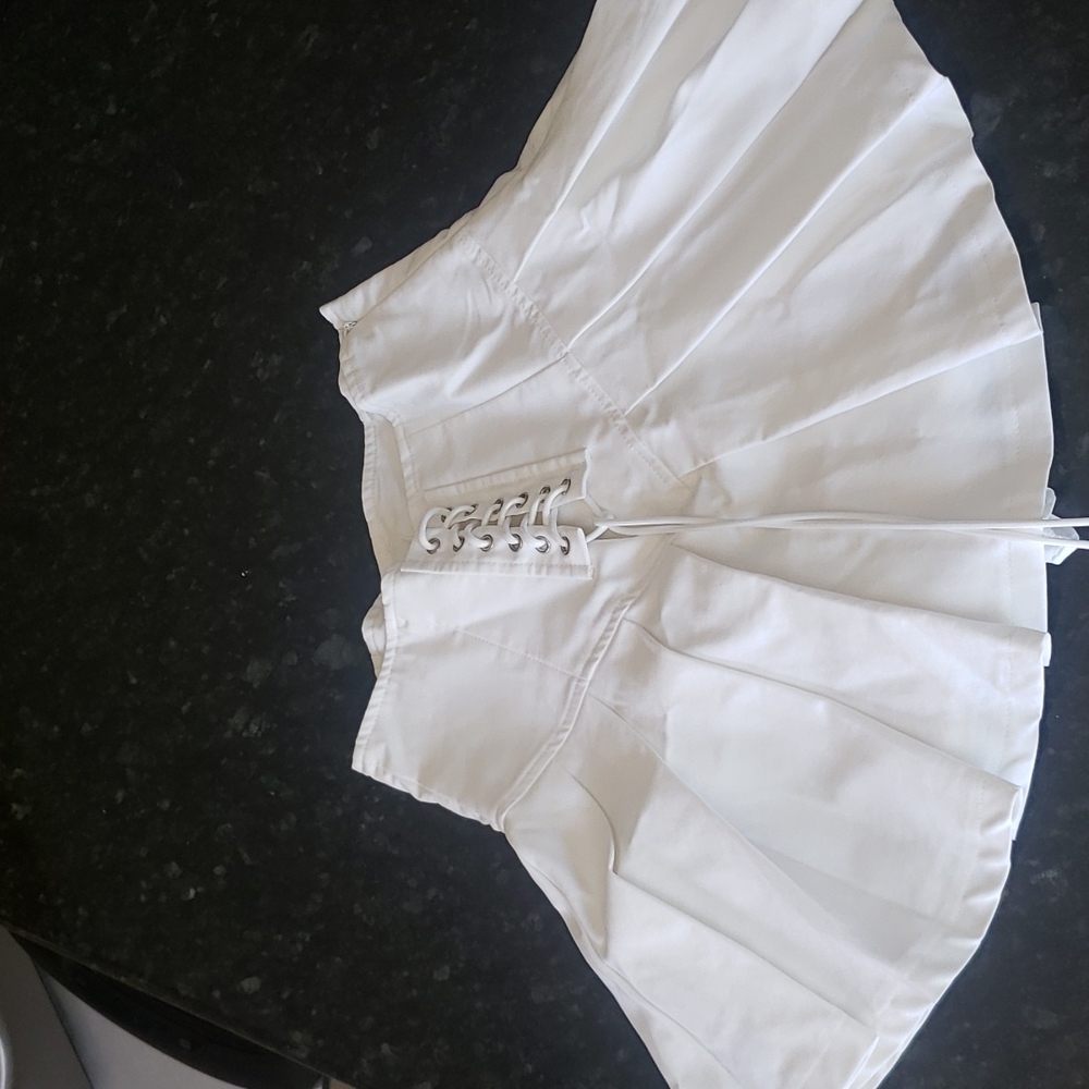 White skirt
